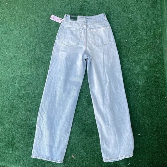Wild Fable Light Blue Distressed Highest Rise Baggy Jeans Size 24R - Picture 10 of 10